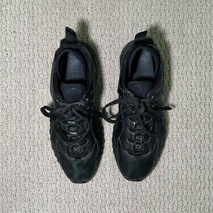 SOLD - Acne Studios Black Leather Rockaway Manhattan Sneakers